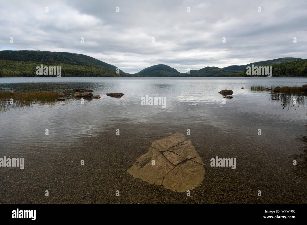 Lago Eagle. Parco Nazionale di Acadia, Maine, Stati Uniti d'America, Settembre Foto Stock