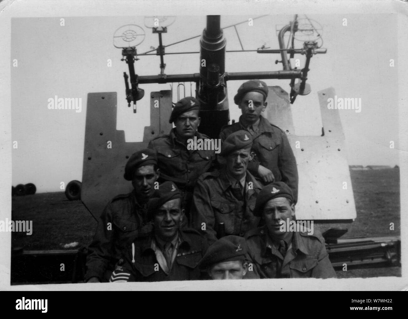 517 LAA TA reale artiglieria sul campo annuale di addestramento 1955 Foto Stock