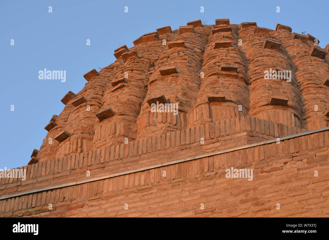 Tradizionale architettura islamica in Shah-i Zinda necropoli, Samarcanda, Uzbekistan Foto Stock