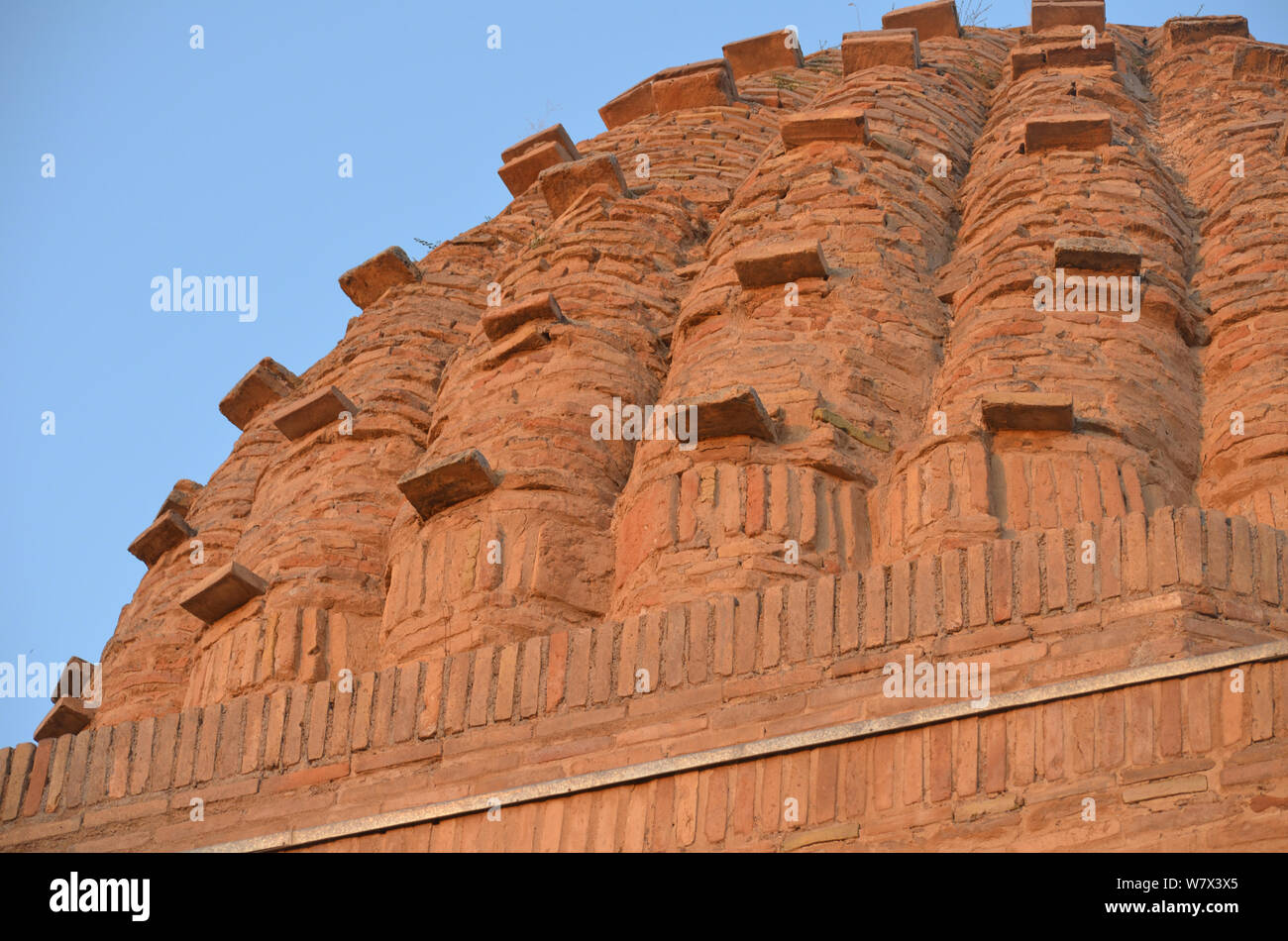 Tradizionale architettura islamica in Shah-i Zinda necropoli, Samarcanda, Uzbekistan Foto Stock