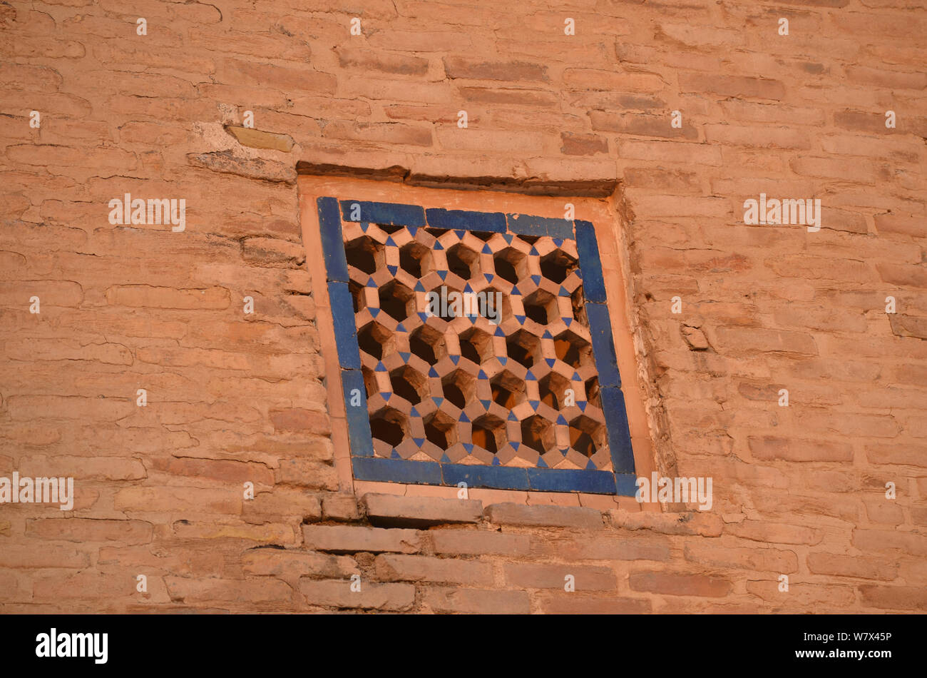 Tradizionale architettura islamica in Shah-i Zinda necropoli, Samarcanda, Uzbekistan Foto Stock