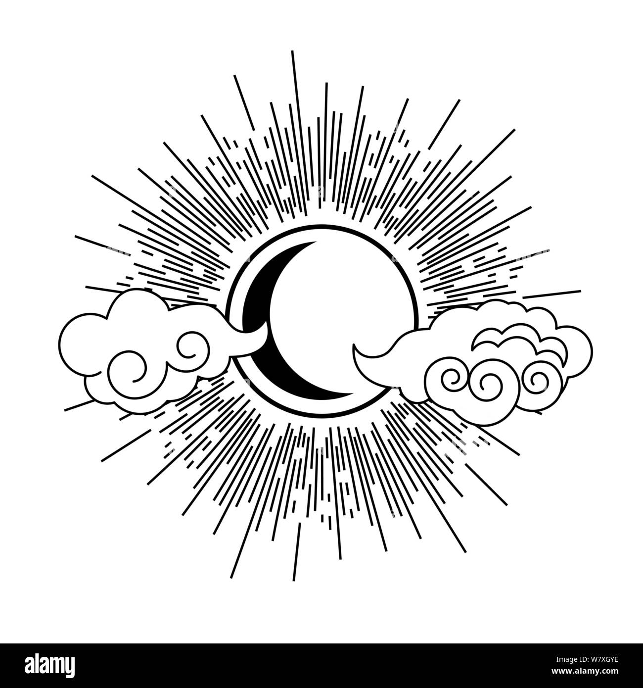 Simbolo del sole giapponese Foto e Immagini Stock in Bianco e Nero Alamy