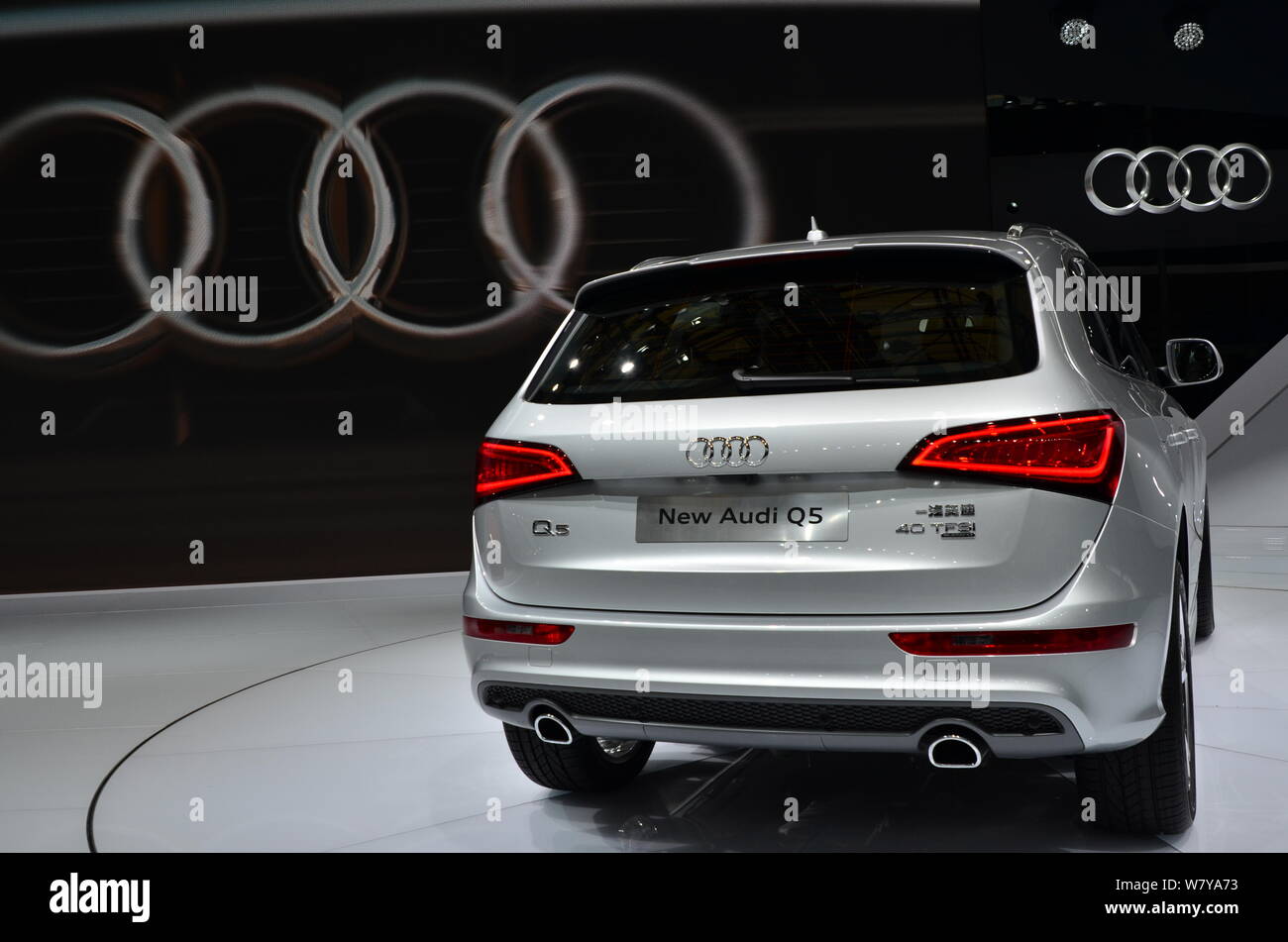 Un Audi Q5 auto è visualizzato durante il XV Shanghai industria automobilistica internazionale mostra, noto come auto Shanghai 2013, in Cina a Shanghai, 21 Foto Stock