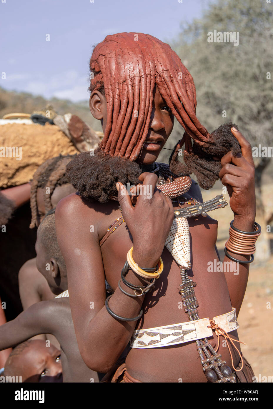 Himba ritratti Foto Stock