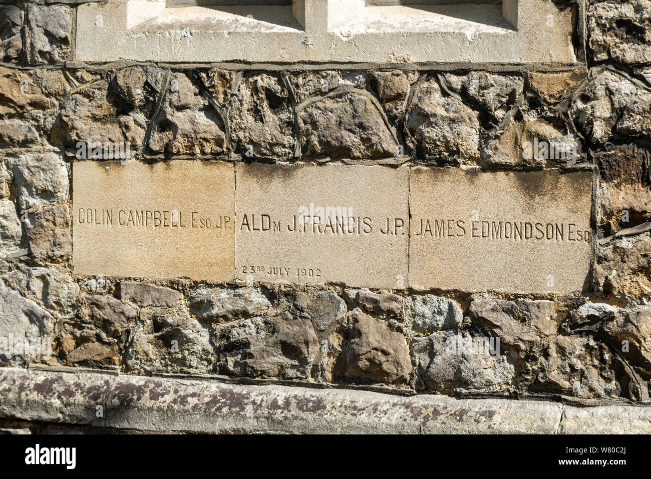 Consigliere J Francis presso l'ex Wesleyan Chapel, Park Road Methodist Church, costruita nel 1870, la prima chiesa metodista di Southend Foto Stock