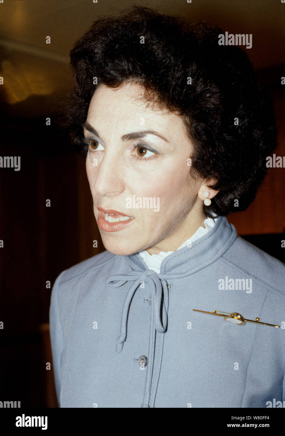 Ex politicante MP e ministro del governo Edwina Currie Foto Stock