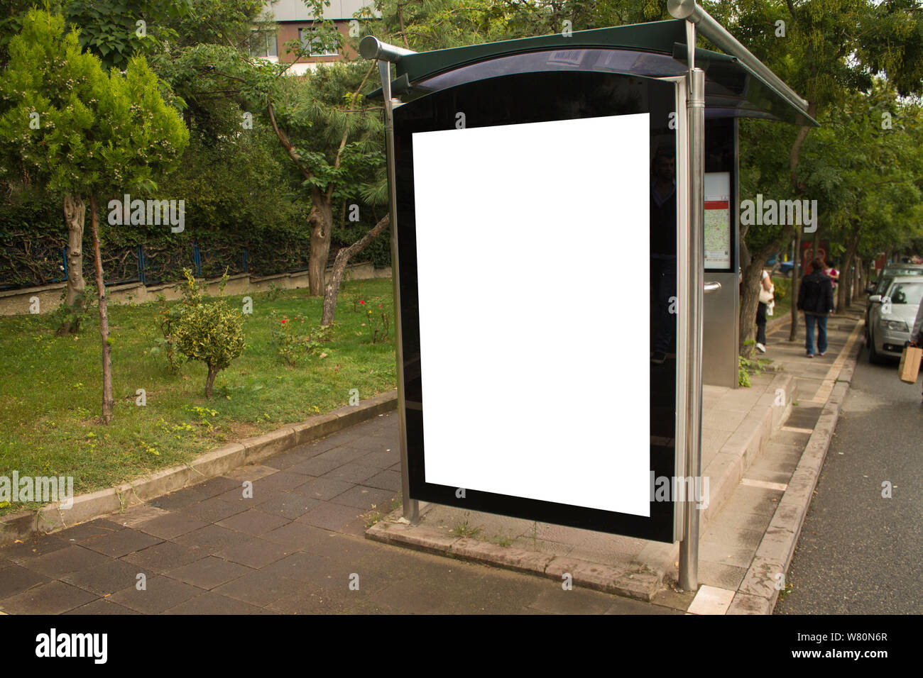 Fermata bus Mockup Istanbul Foto Stock