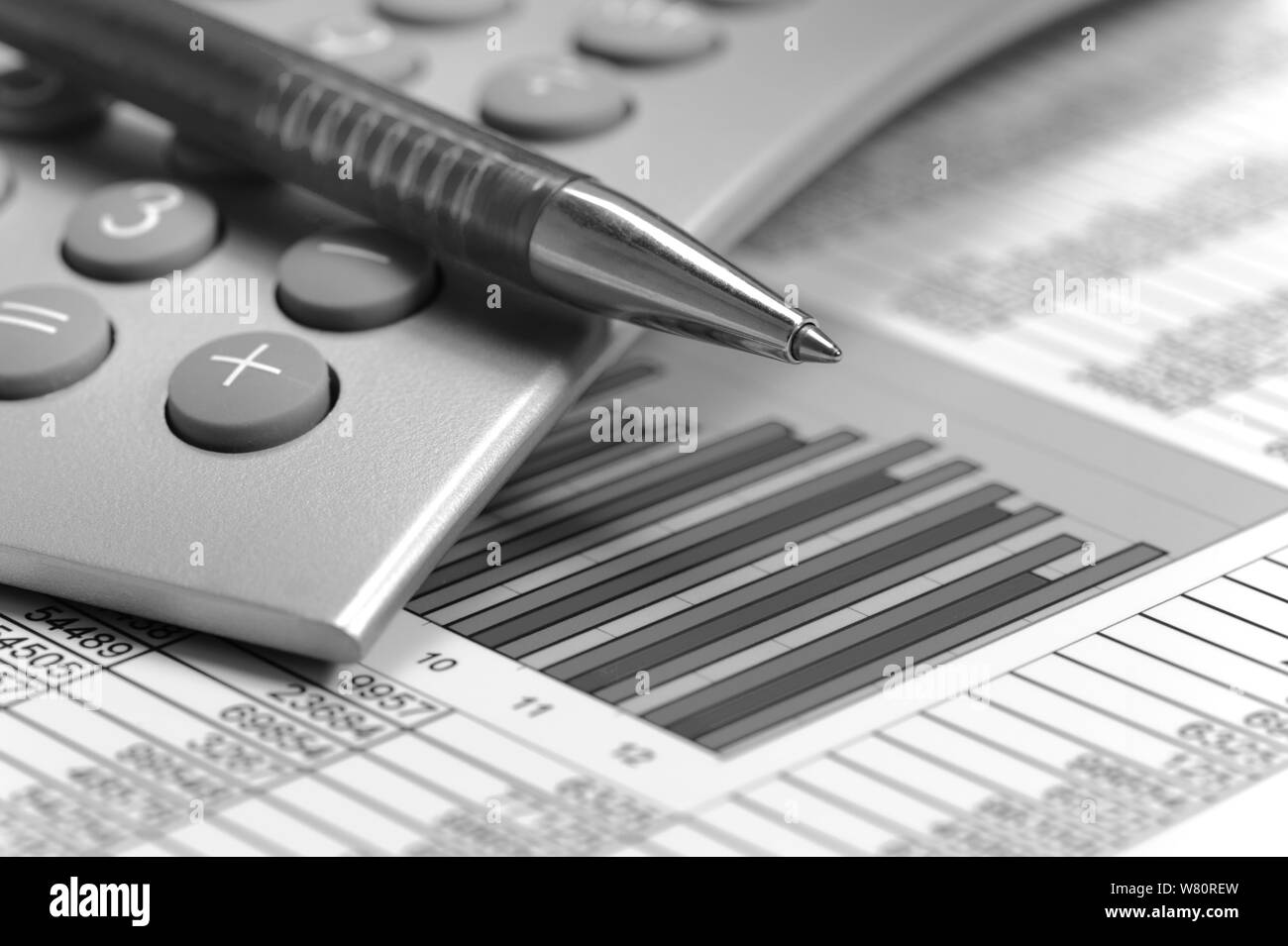 Tabella finanziaria del mercato azionario Foto Stock