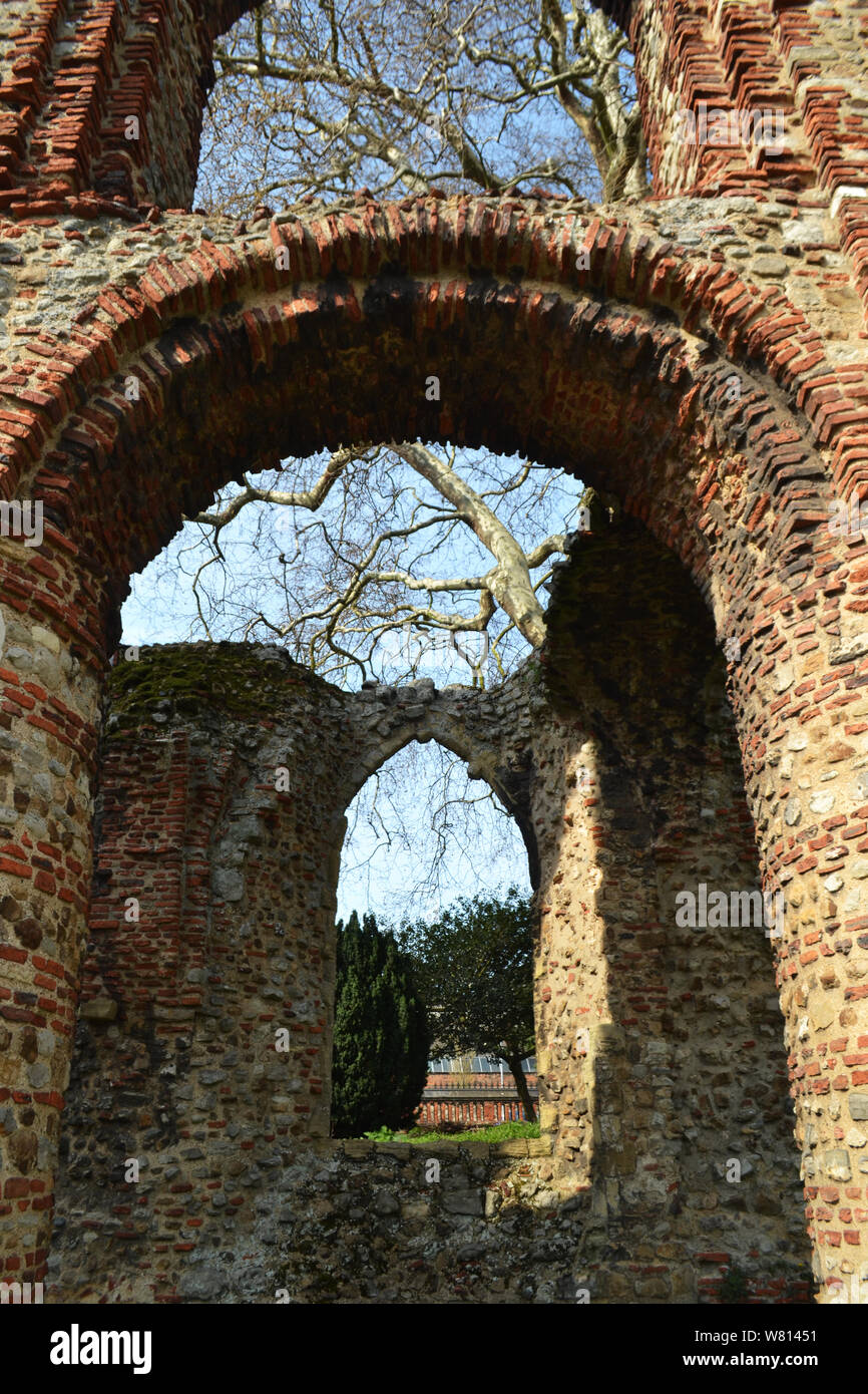 St Botolph's Priory, Colchester, Essex, Regno Unito Foto Stock