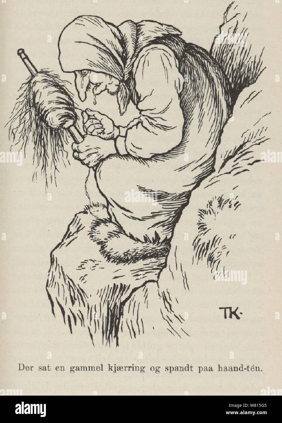 De Syv folene-Barne-Eventyr(1915)p083. Foto Stock
