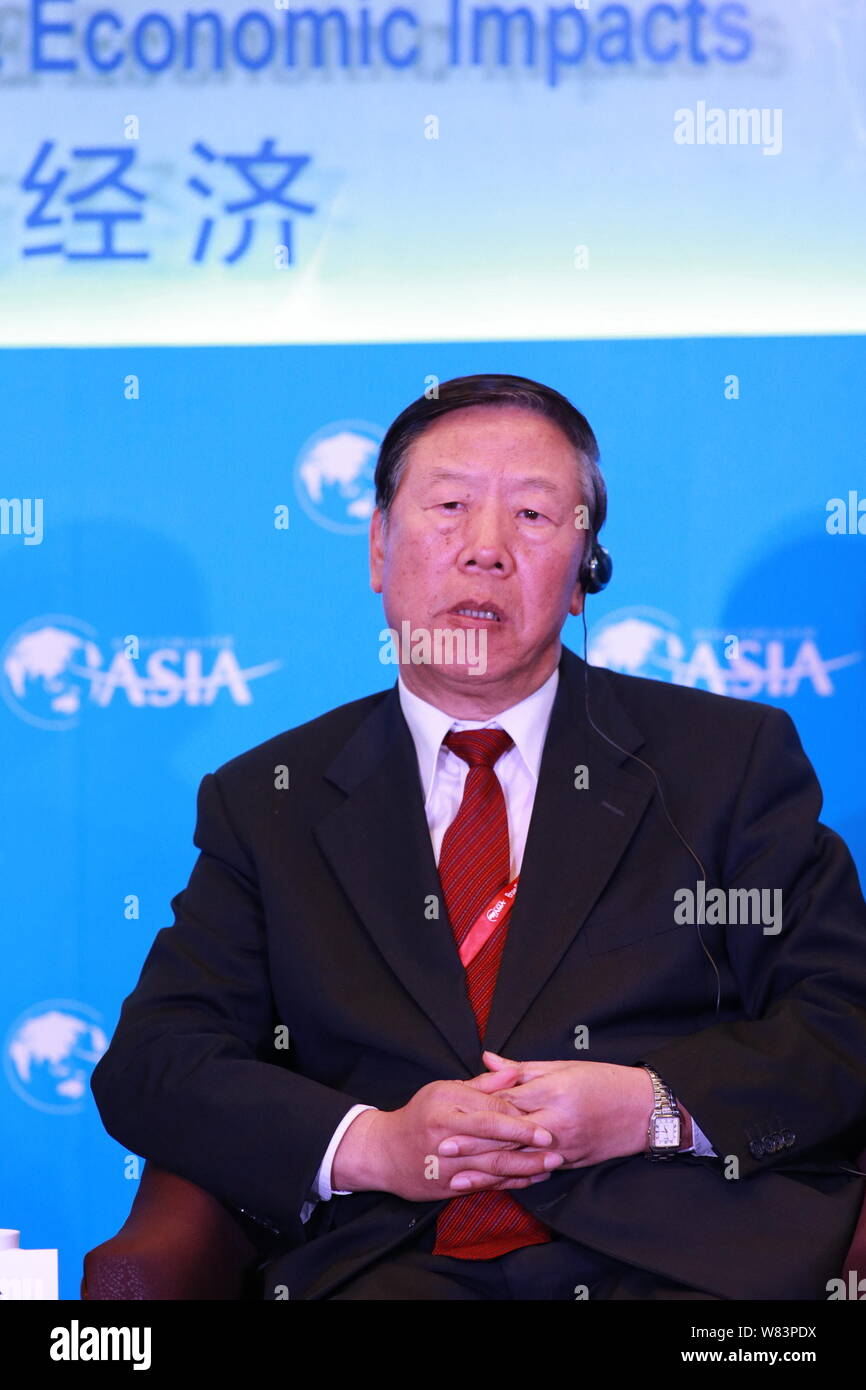 --FILE---Dai Xianglong, allora presidente del Consiglio Nazionale per la sicurezza sociale Fondo, frequenta un sub-forum durante il Forum Boao per l Asia Conf annuale Foto Stock