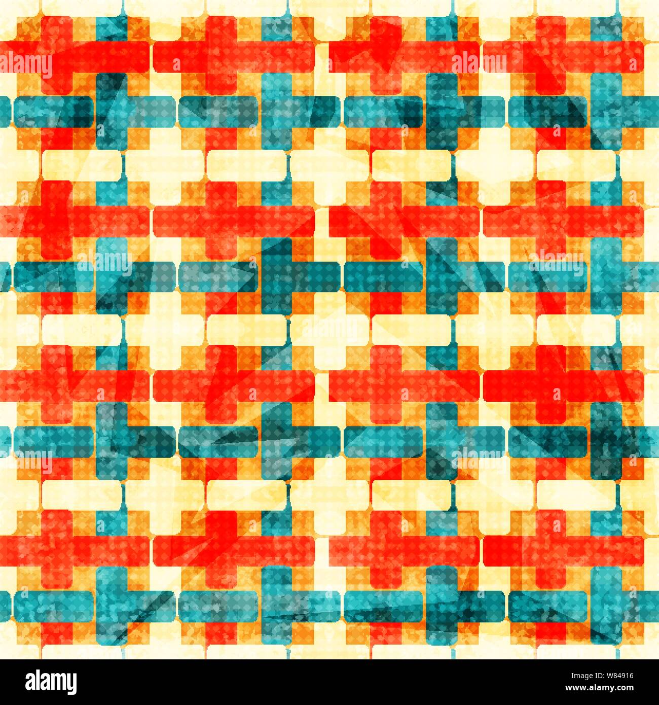Dolce colorato poligoni. sfondo geometrico. effetto grunge. illustrazione vettoriale Illustrazione Vettoriale