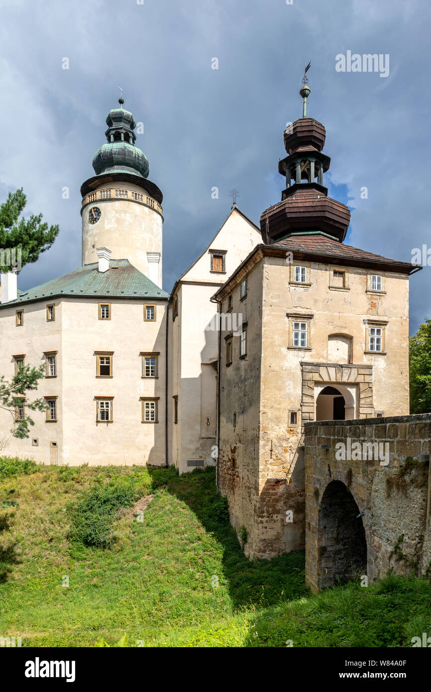 Zamek Lemberk, Liberecky kraj, Ceska republika, Ceska republika / castello di Lemberk, Regione di Liberec, Repubblica Ceca Foto Stock