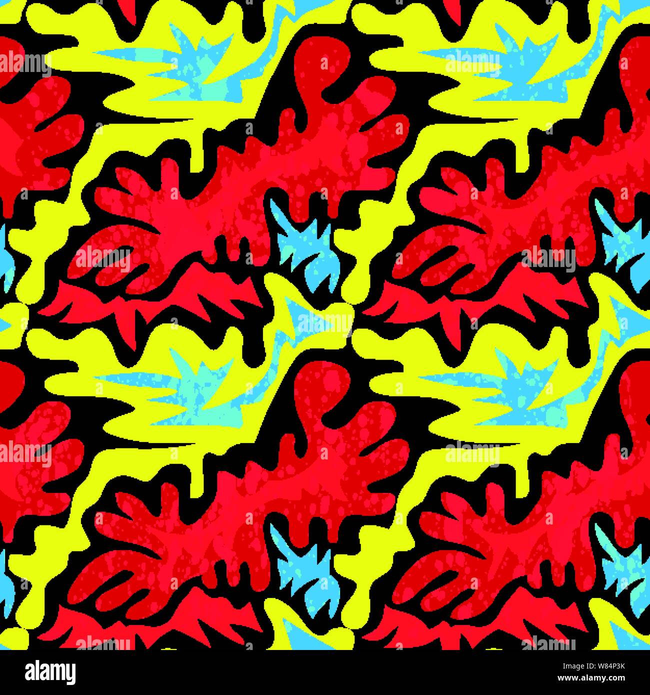 Graffiti colorati texture perfetta illustrazione vettoriale Illustrazione Vettoriale