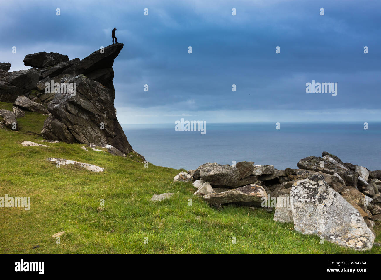 Paesaggio di Hirta, St Kilda, Gran Bretagna Foto Stock