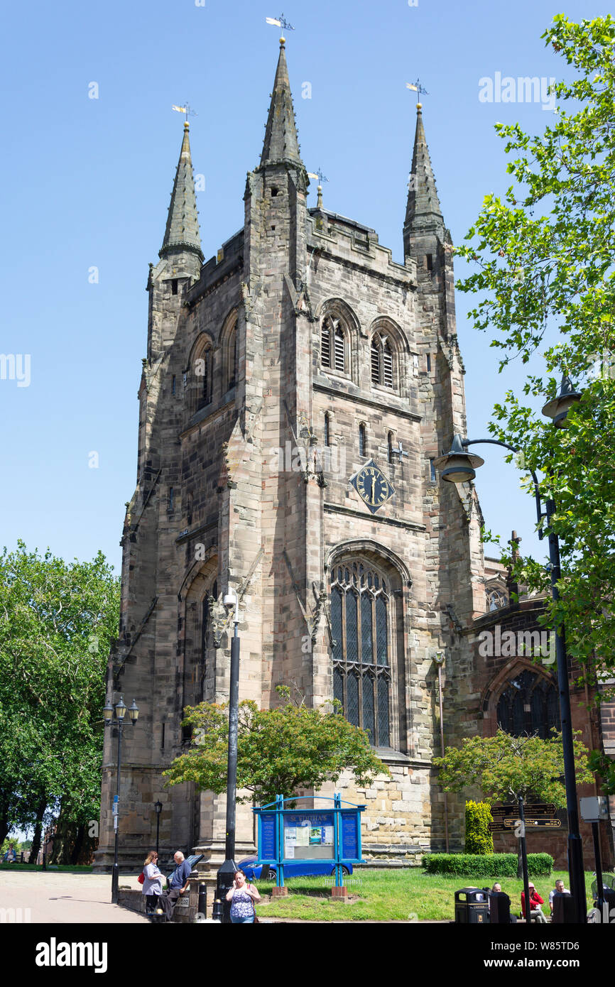 St Editha la chiesa Parrocchiale, St Editha vicino, il Tamworth, Staffordshire, England, Regno Unito Foto Stock