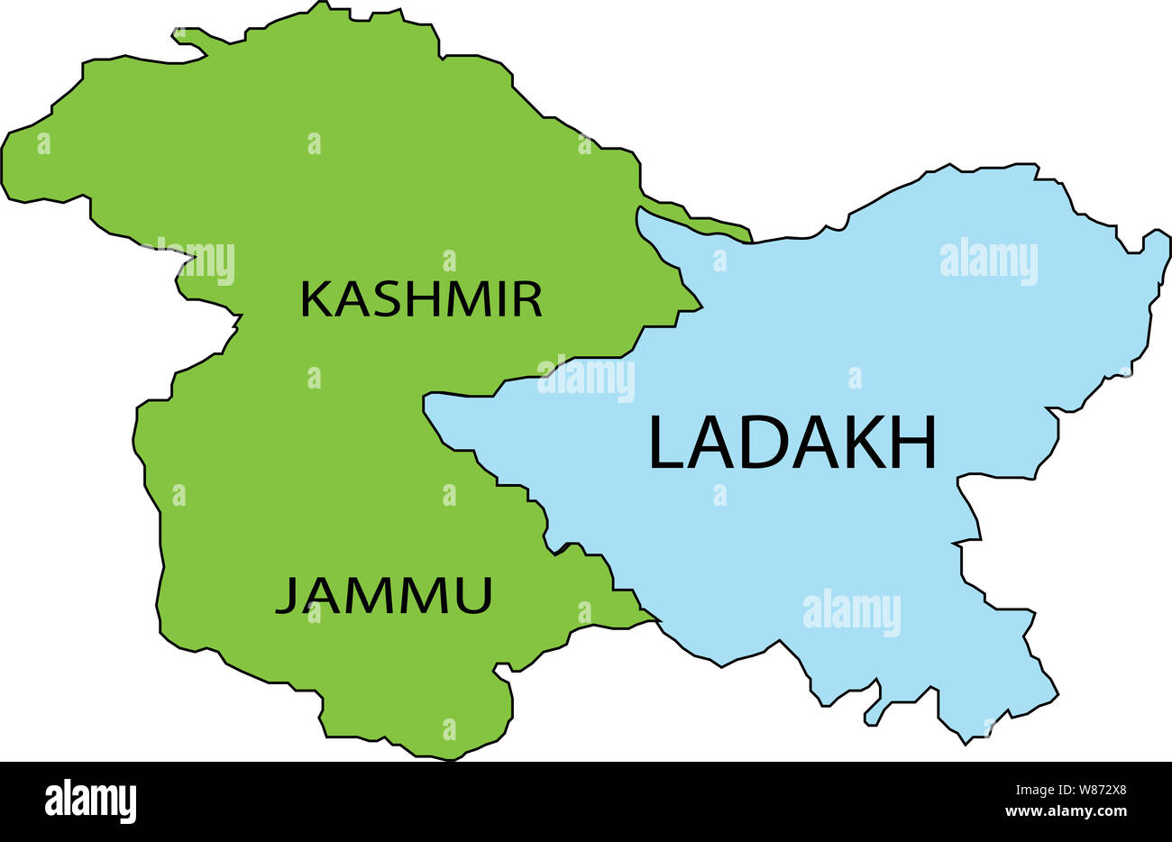 Jammu e Kashmir e ladakh Foto Stock