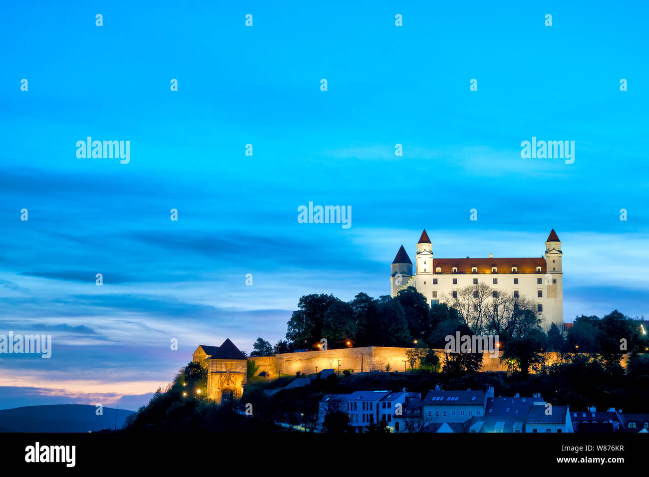 Il castello di Bratislava, Bratislava, Slovacchia Foto Stock