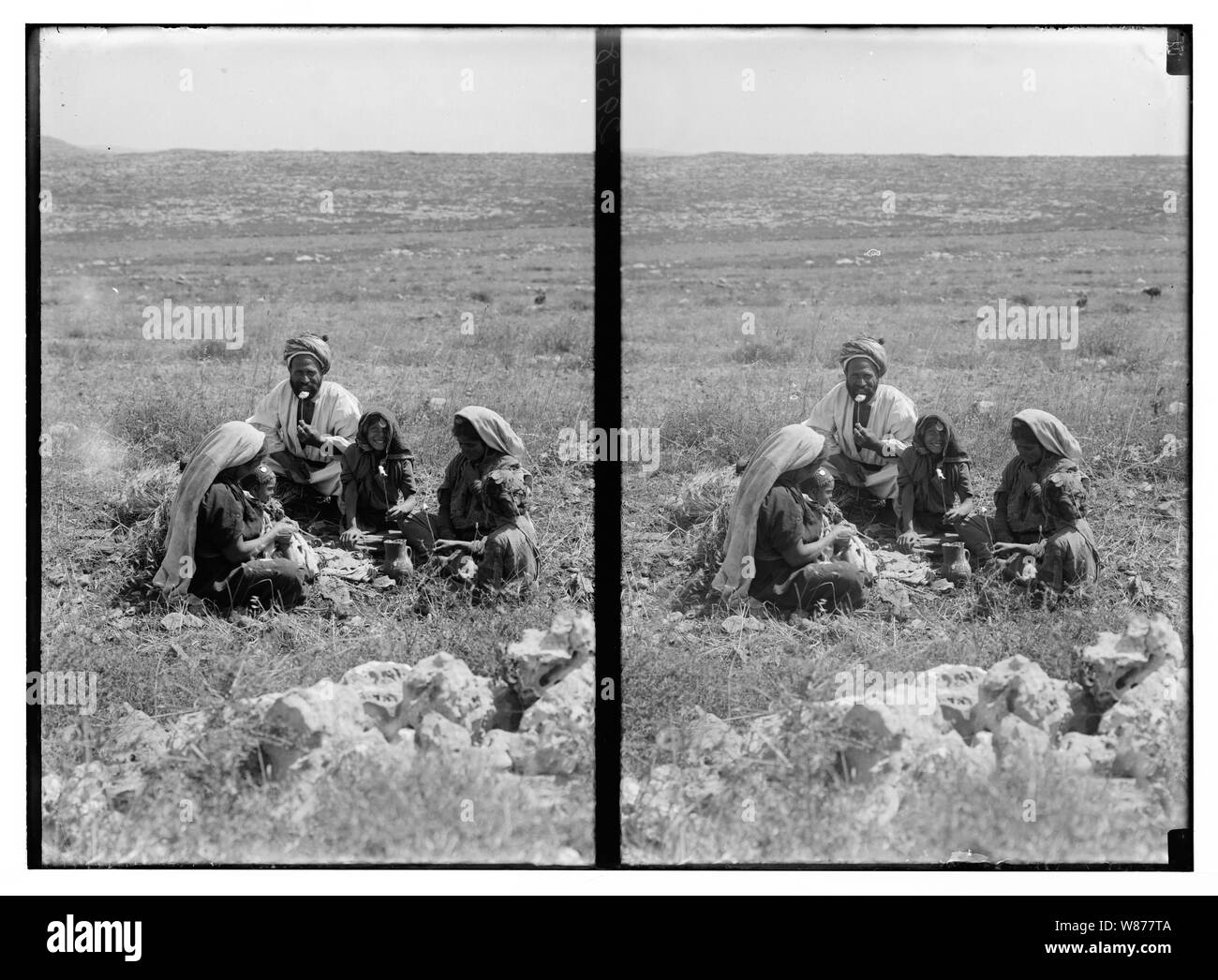 Mietitori repast". Foto Stock