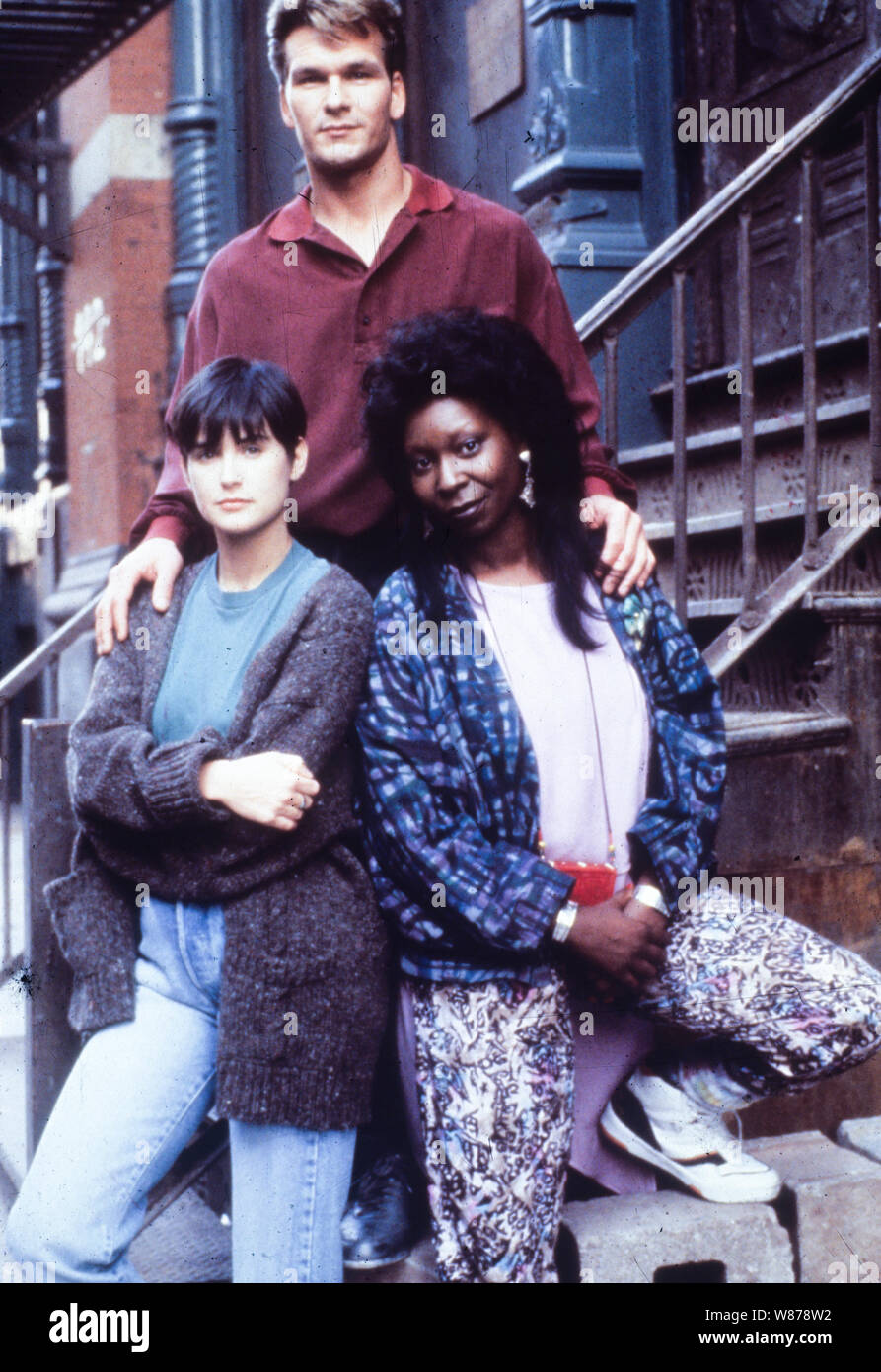 Patric swayze, demi moore, Whoopi Goldberg, ghost, 1990 Foto Stock