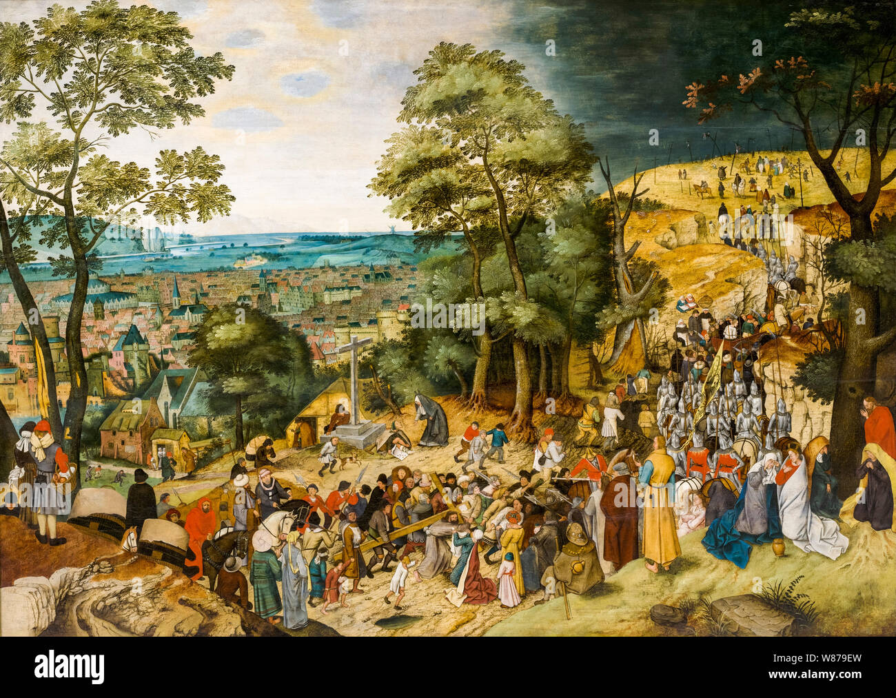 Pieter Brueghel il Giovane, pittura, Cristo che porta la croce, 1579-1638 Foto Stock