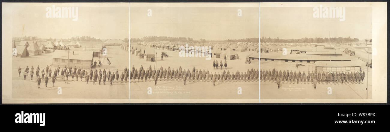 112la polizia militare, Col. Tom O. Crossan, comandare il Camp Sheridan, Ala., Ap. 12, 1918 Foto Stock