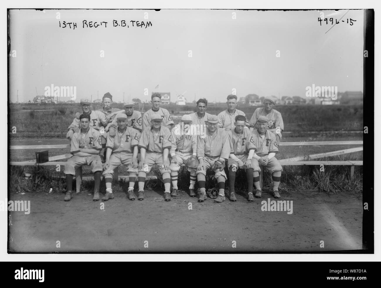 Xiii regt. Il team a B.B. Foto Stock