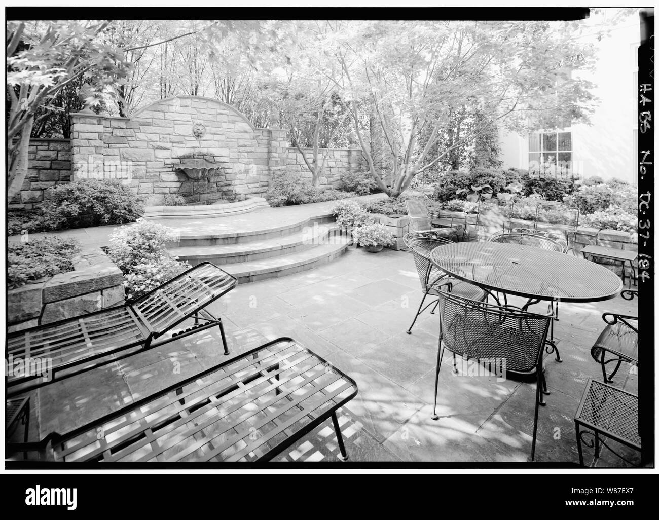 184. Motivi del sud; Vista Terrazza off Ala Ovest; 184. Motivi del sud; Vista Terrazza off ala ovest, cercando NW - la Casa Bianca, 1600 Pennsylvania Avenue, Northwest, Washington, Distretto di Columbia, DC Foto Stock