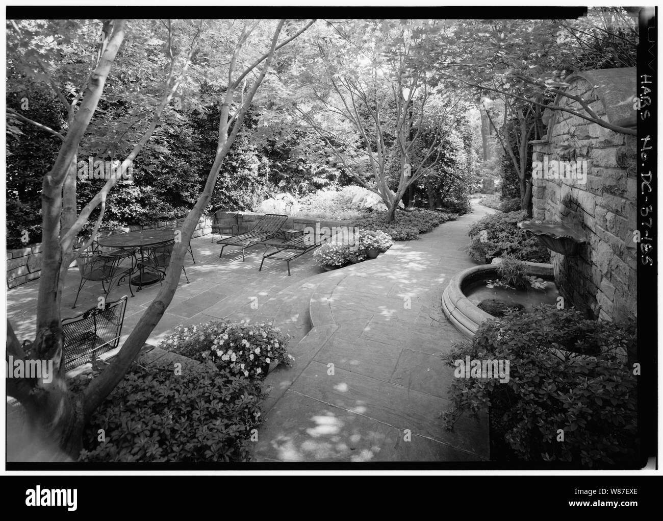 185. Motivi del sud; Vista Terrazza off Ala Ovest, guardando verso sud; 185. Motivi del sud; Vista Terrazza off Ala Ovest, guardando verso sud - la Casa Bianca, 1600 Pennsylvania Avenue, Northwest, Washington, Distretto di Columbia, DC Foto Stock