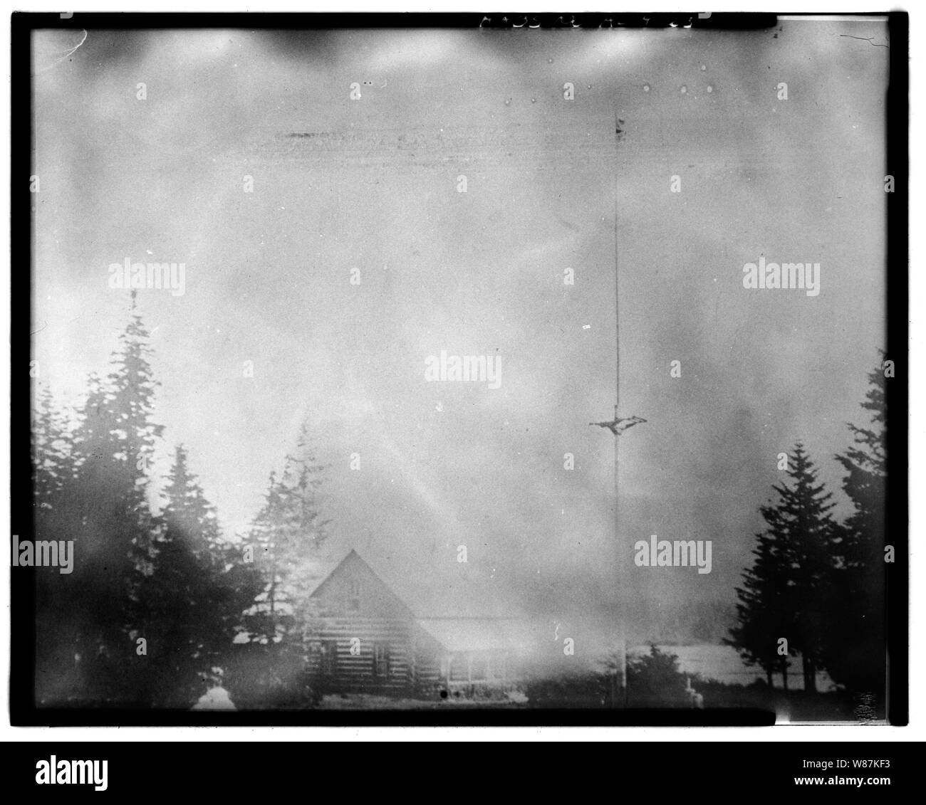 23. NWMP OFFICERS' TRIMESTRI IN 1902 - Dalton Trail Post, miglio 40, Haines Highway, Haines, Haines Borough, AK Foto Stock