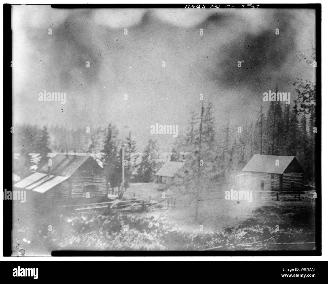 24. NWMP POST - Dalton Trail Post, miglio 40, Haines Highway, Haines, Haines Borough, AK Foto Stock