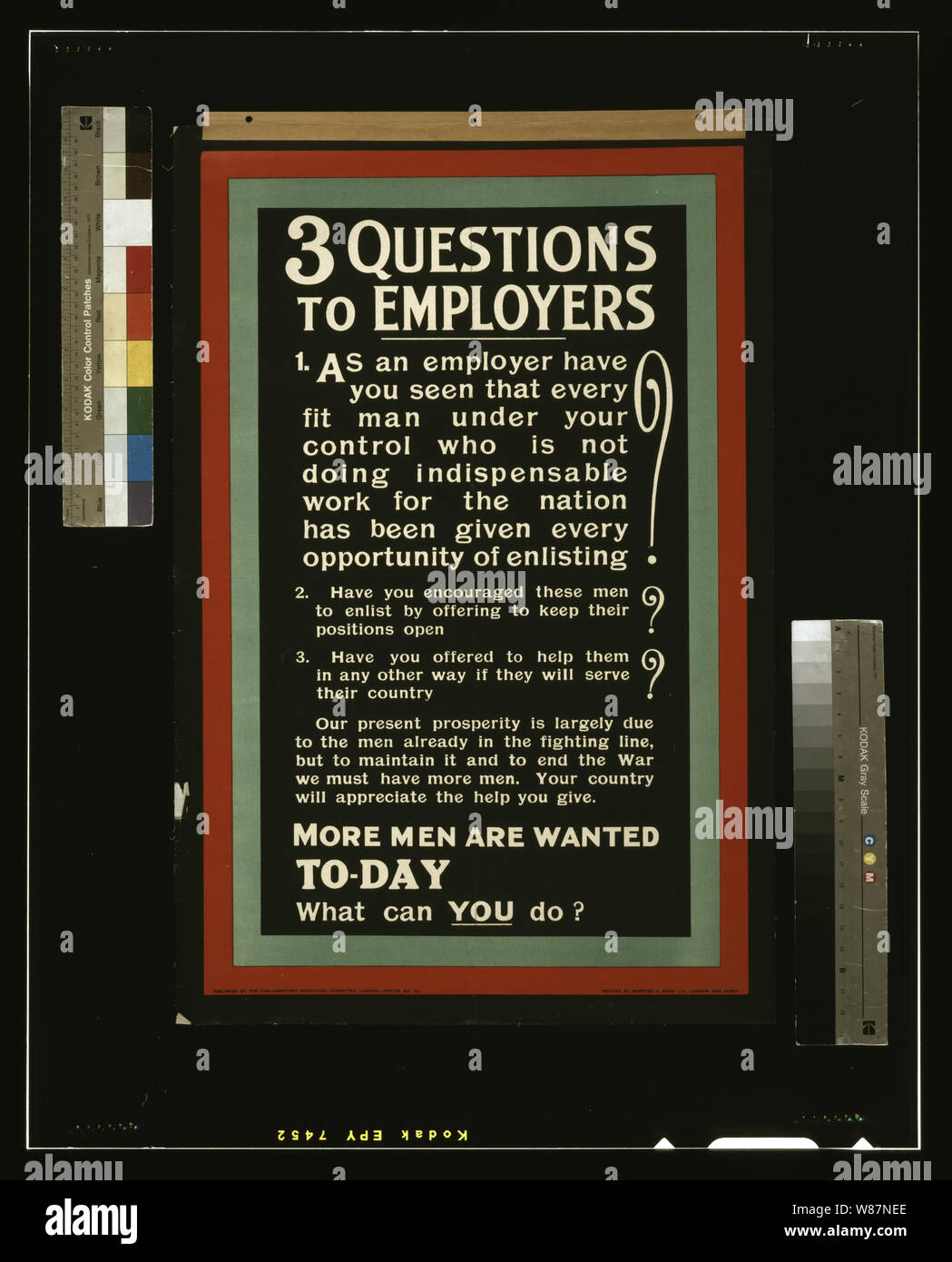 3 domande per i datori di lavoro più gli uomini sono voluto-giorno. Che cosa potete fare Foto Stock