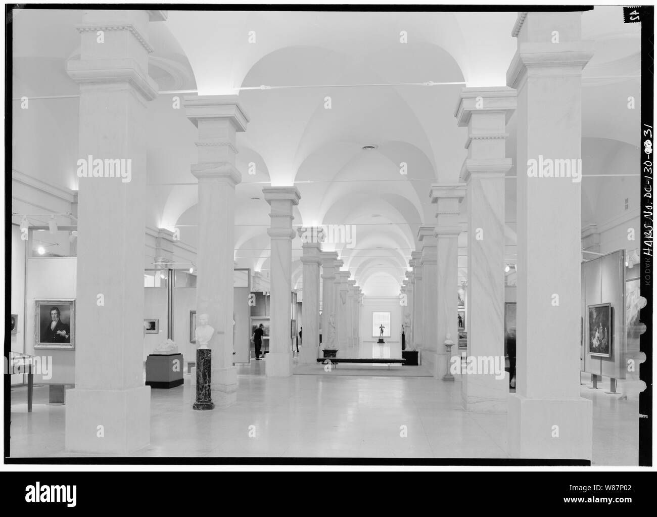 31. Interno, LINCOLN GALLERY, ala est guardando verso sud; 31. Interno, LINCOLN GALLERY, ala est guardando verso sud - Patent Office Building, delimitata dal settimo, nono, F & G strade, Northwest, Washington, Distretto di Columbia, DC Foto Stock