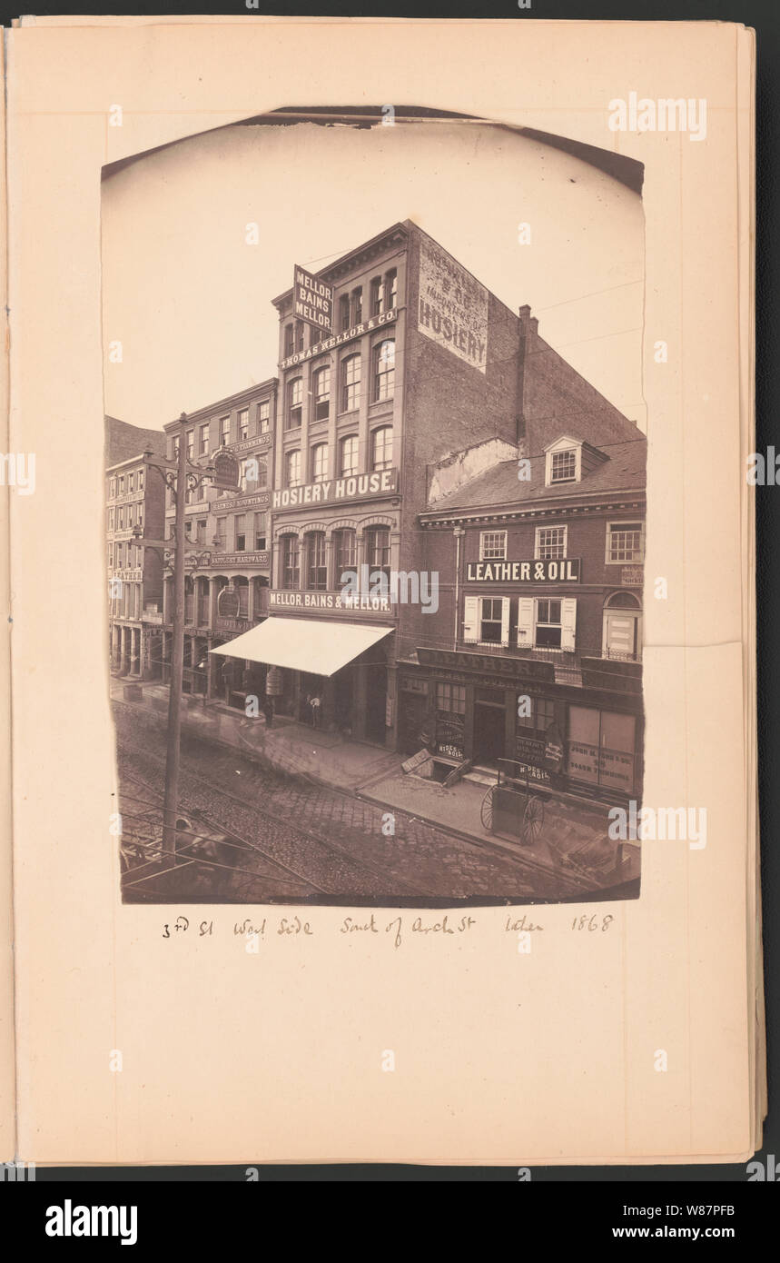 3° San lato ovest, a sud di Arco San, presa 1868 Foto Stock