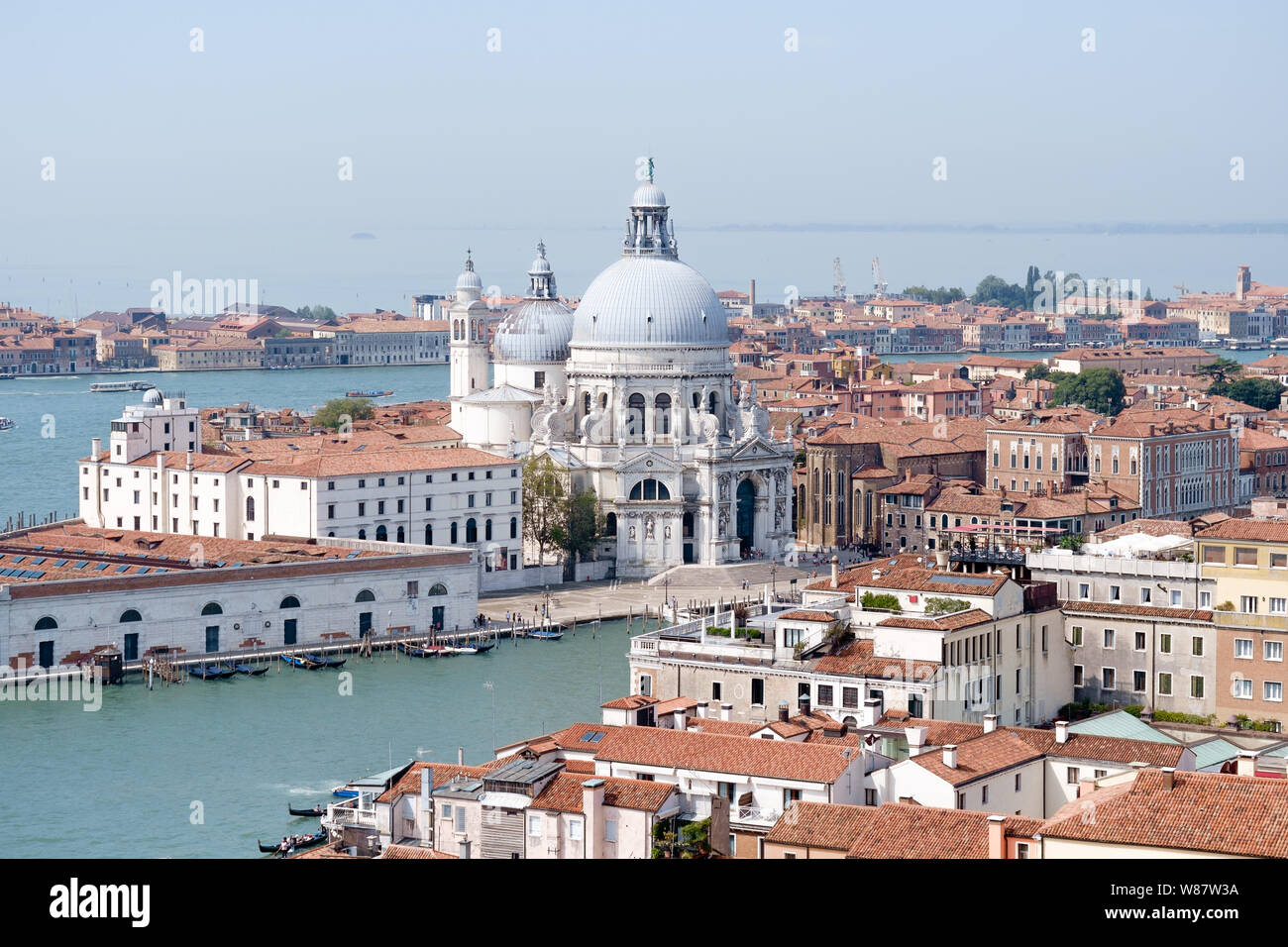 Vista della Punta della Dogana, Venezia Italia Foto Stock