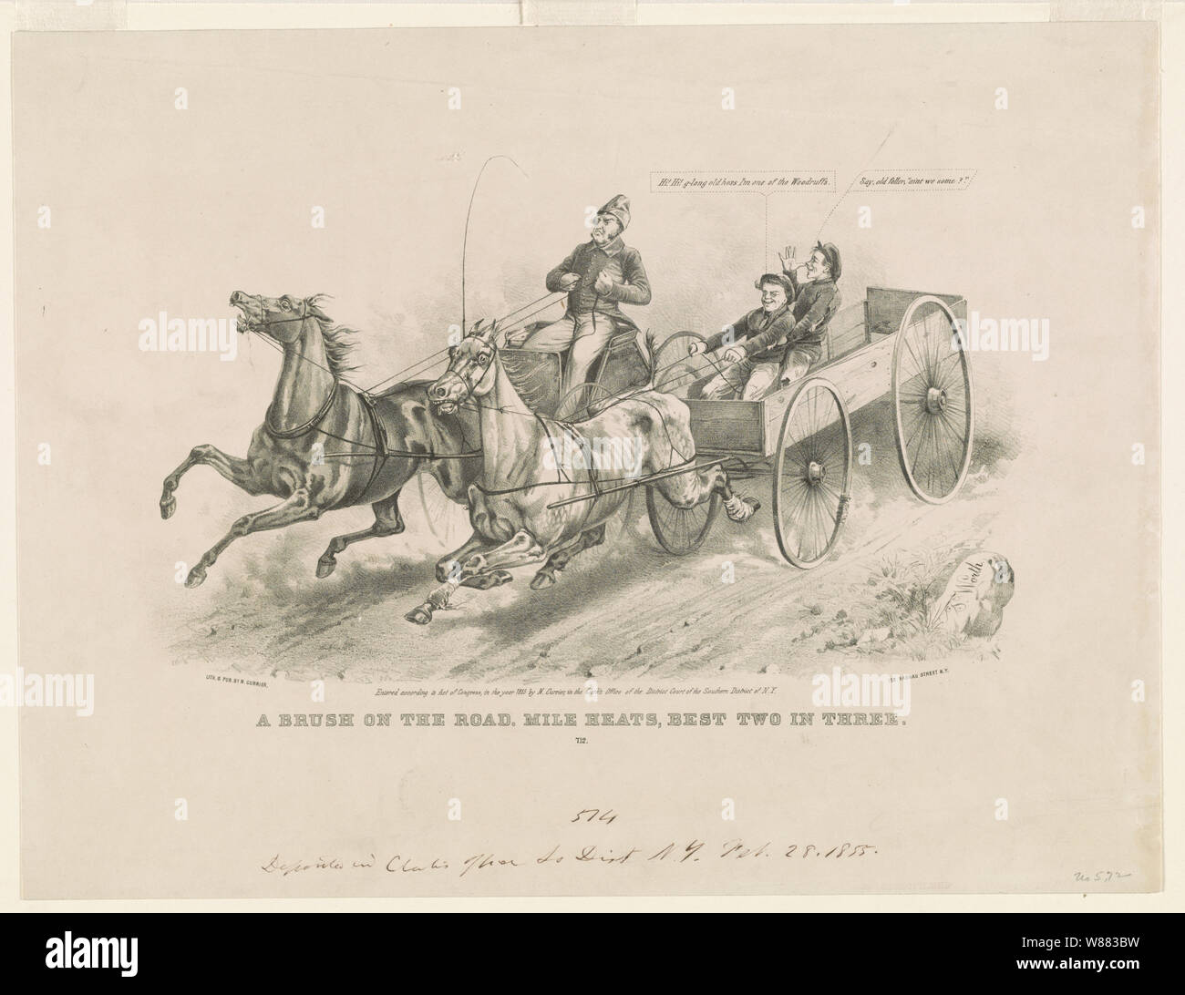 Un pennello sulla strada: Miglio riscalda, due migliori in tre Foto Stock