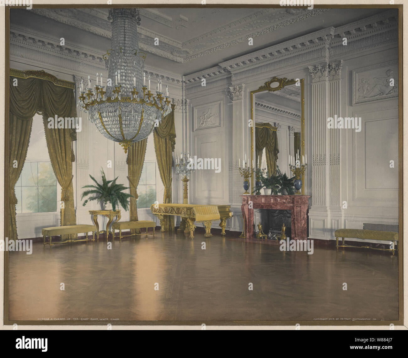 Un angolo della Sala Est, Casa Bianca Foto Stock