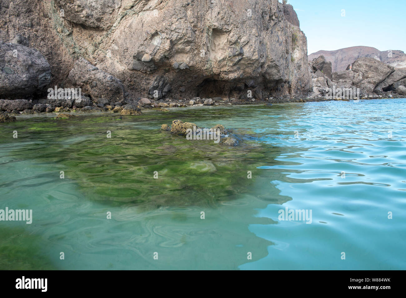 Paesaggi marini dal deserto della Baja California Sur, La Paz. Messico Foto Stock