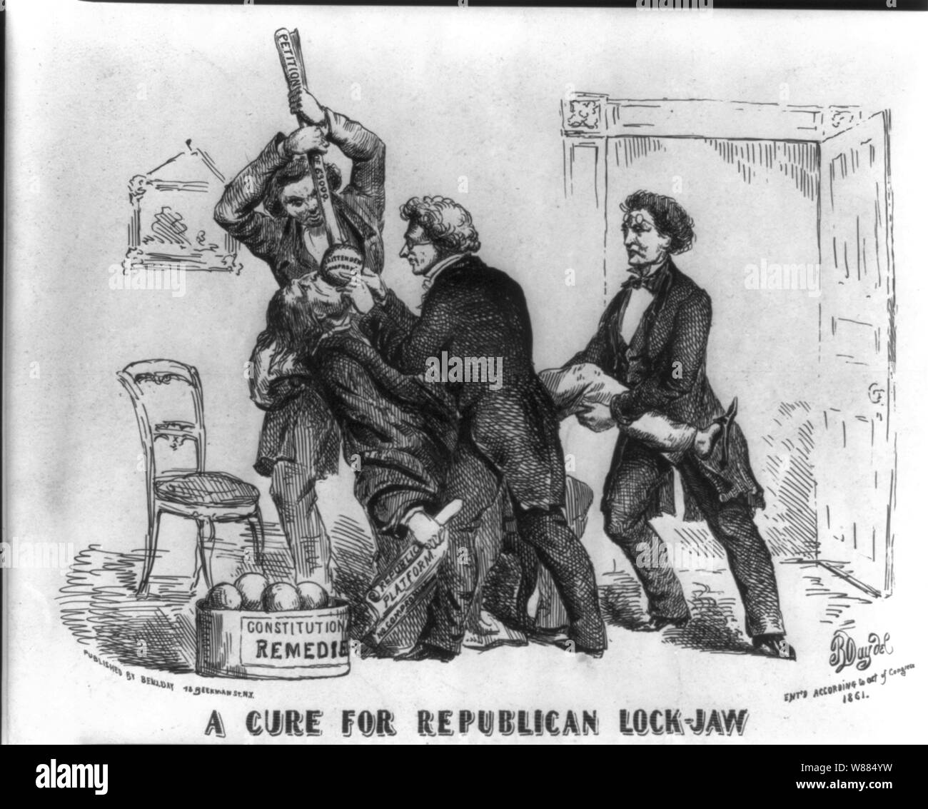 Una cura per il repubblicano trisma Foto Stock