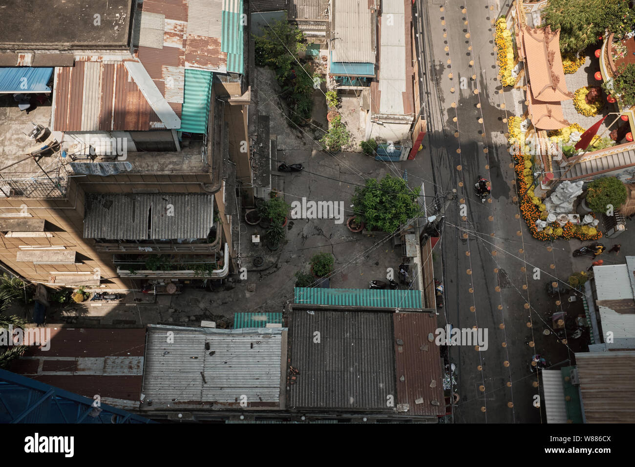 La città di Ho Chi Minh, Vietnam - 02/17/2019: veduta aerea della capitale del Vietnam. Foto Stock