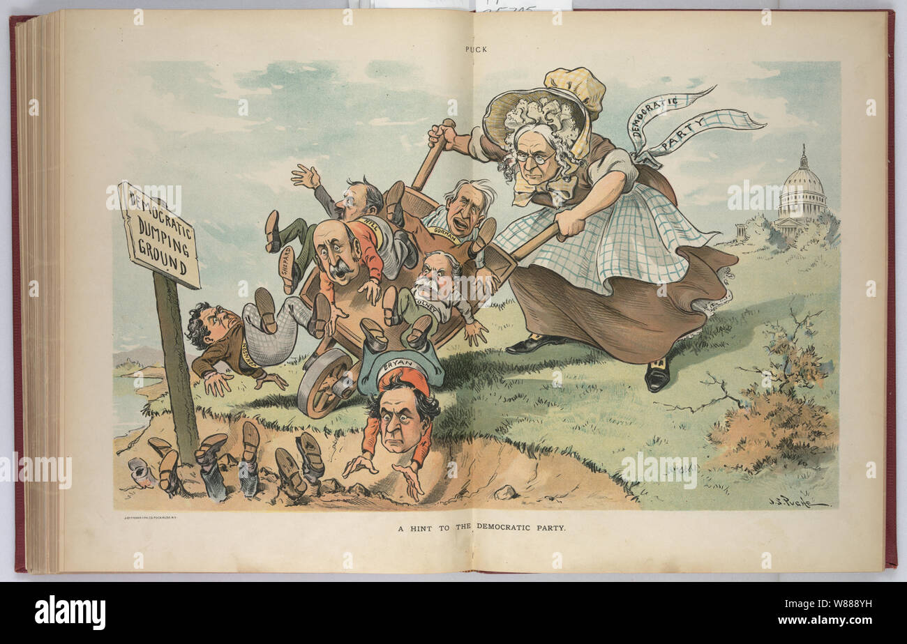 Un suggerimento per il Partito Democratico / J.S. Pughe. Foto Stock