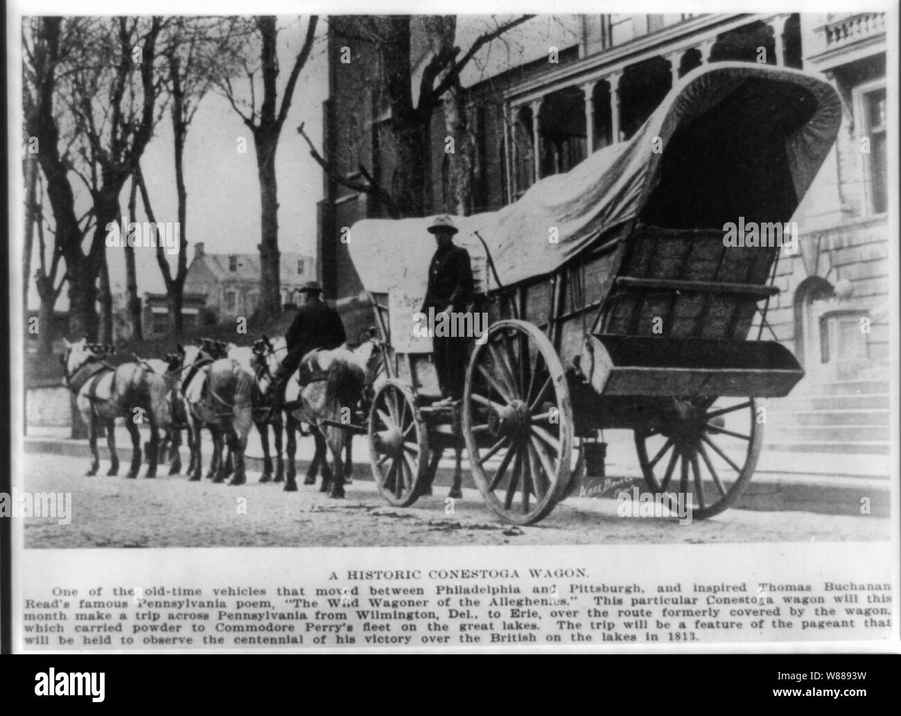 Una storica carro conestoga Foto Stock