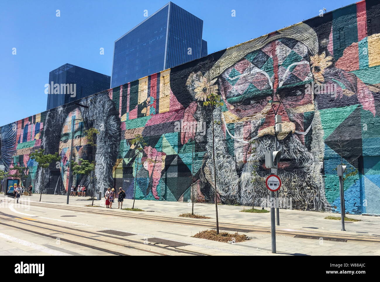 Etnicità, Arte di strada e di RIO DE JANEIRO Foto Stock