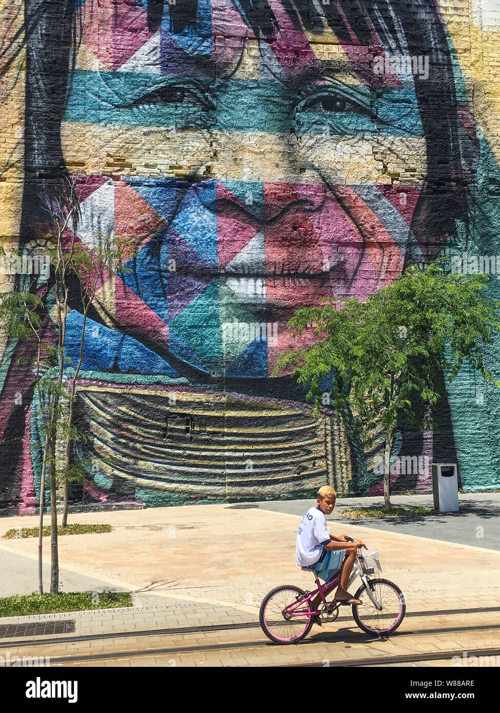 Etnicità, MURALE DI RIO DE JANEIRO Foto Stock