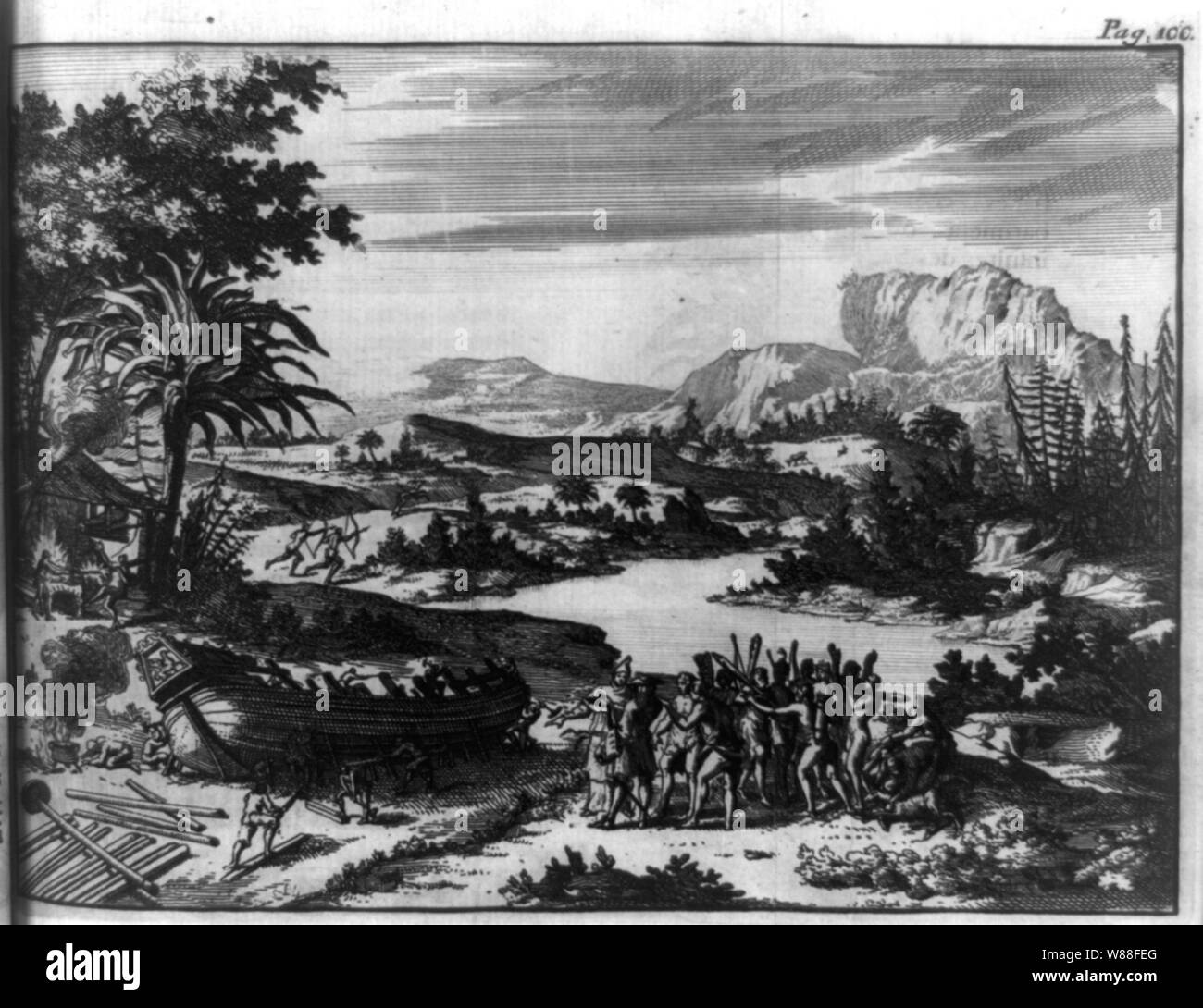 Edificio del grifone, Canada, ca. 1690 Foto Stock