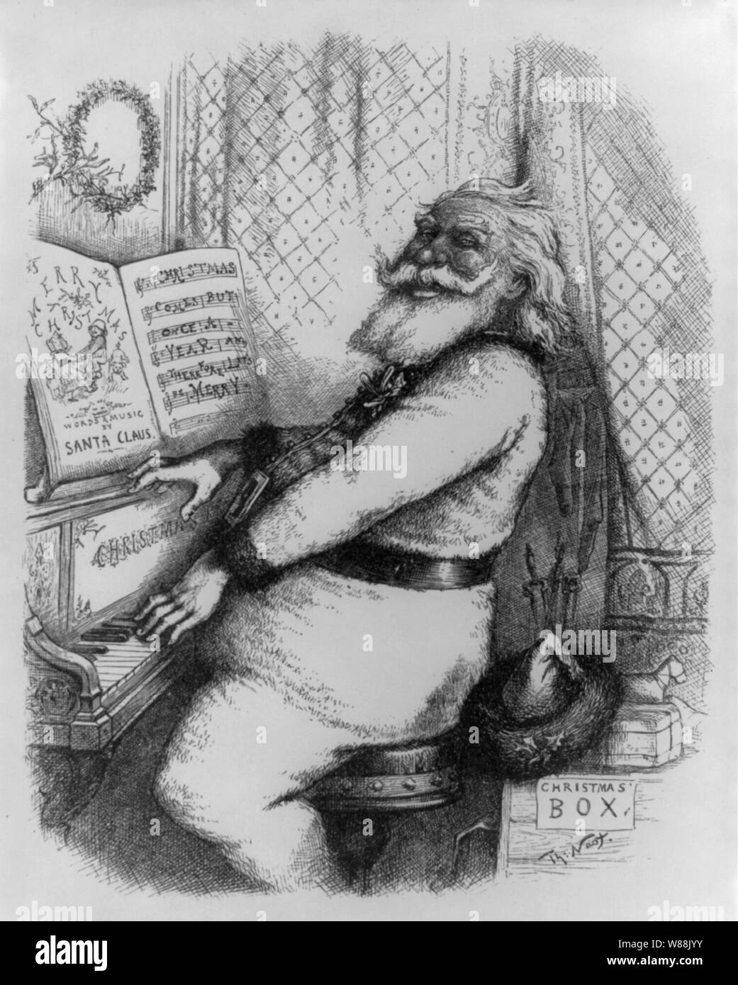 Per lui è un jolly good fellow, così dire che abbiamo tutti noi / Th. Nast. Foto Stock