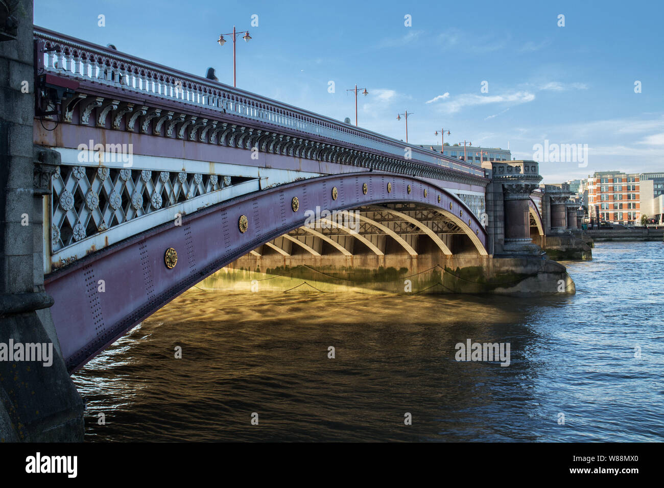 Blackfriars Bridge, Londra Foto Stock