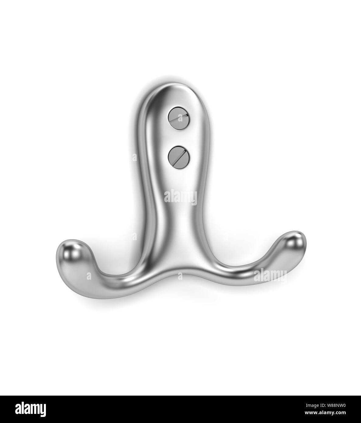Gancio a muro. 3d illustrazione isolati su sfondo bianco Foto Stock