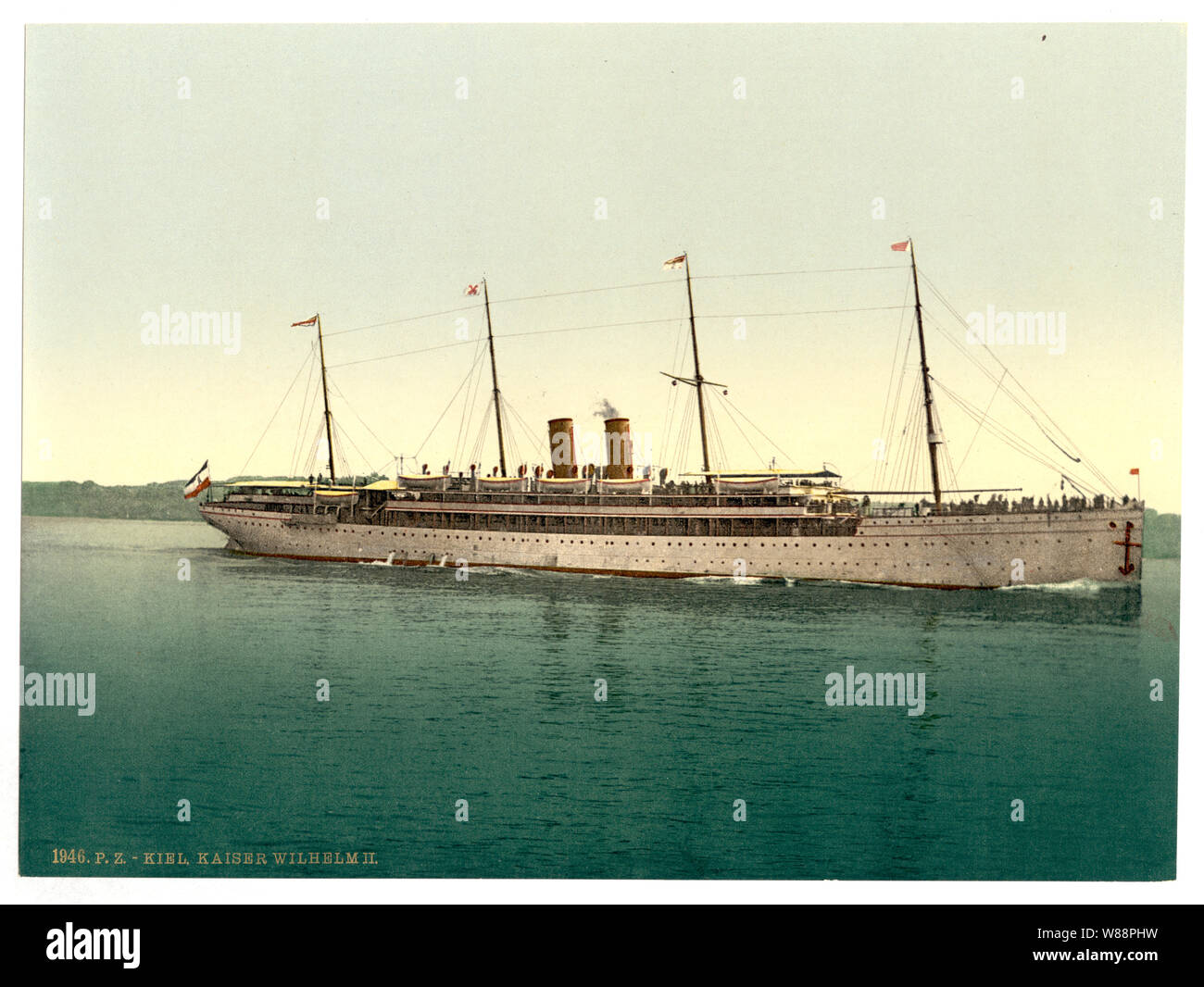 Kaiser Wilhlem II; stampa n. 1946.; titolo dalla Detroit Publishing Co., catalogo J-sezione estera, Detroit, Michigan. : Detroit Publishing Company, 1905.; fa parte di: Viste di Inghilterra nella stampa Photochrom collection. Foto Stock