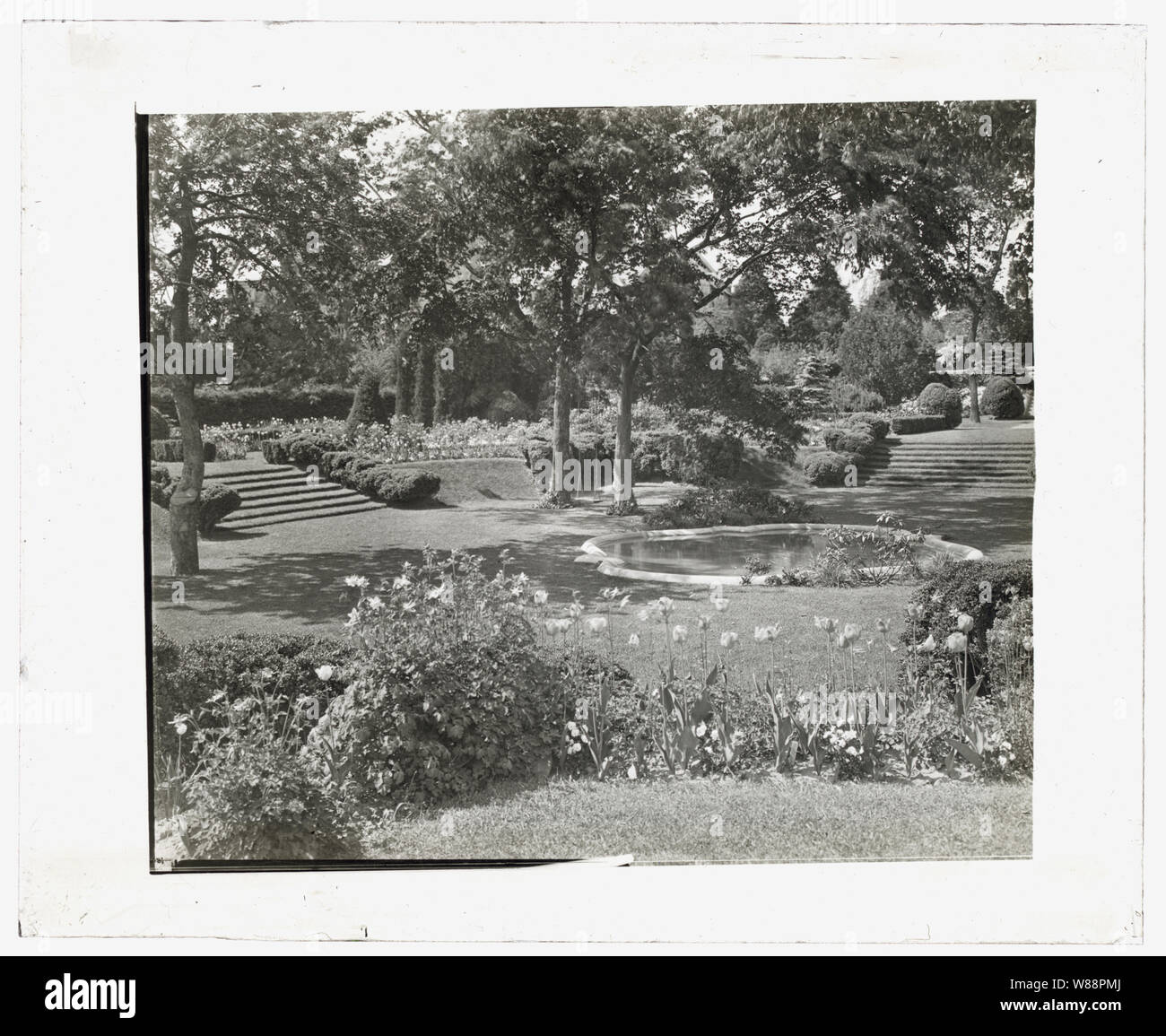 Killenworth, George Dupont Pratt house, Glen Cove, New York. Green Garden Foto Stock
